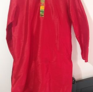 Red men's Punjabi